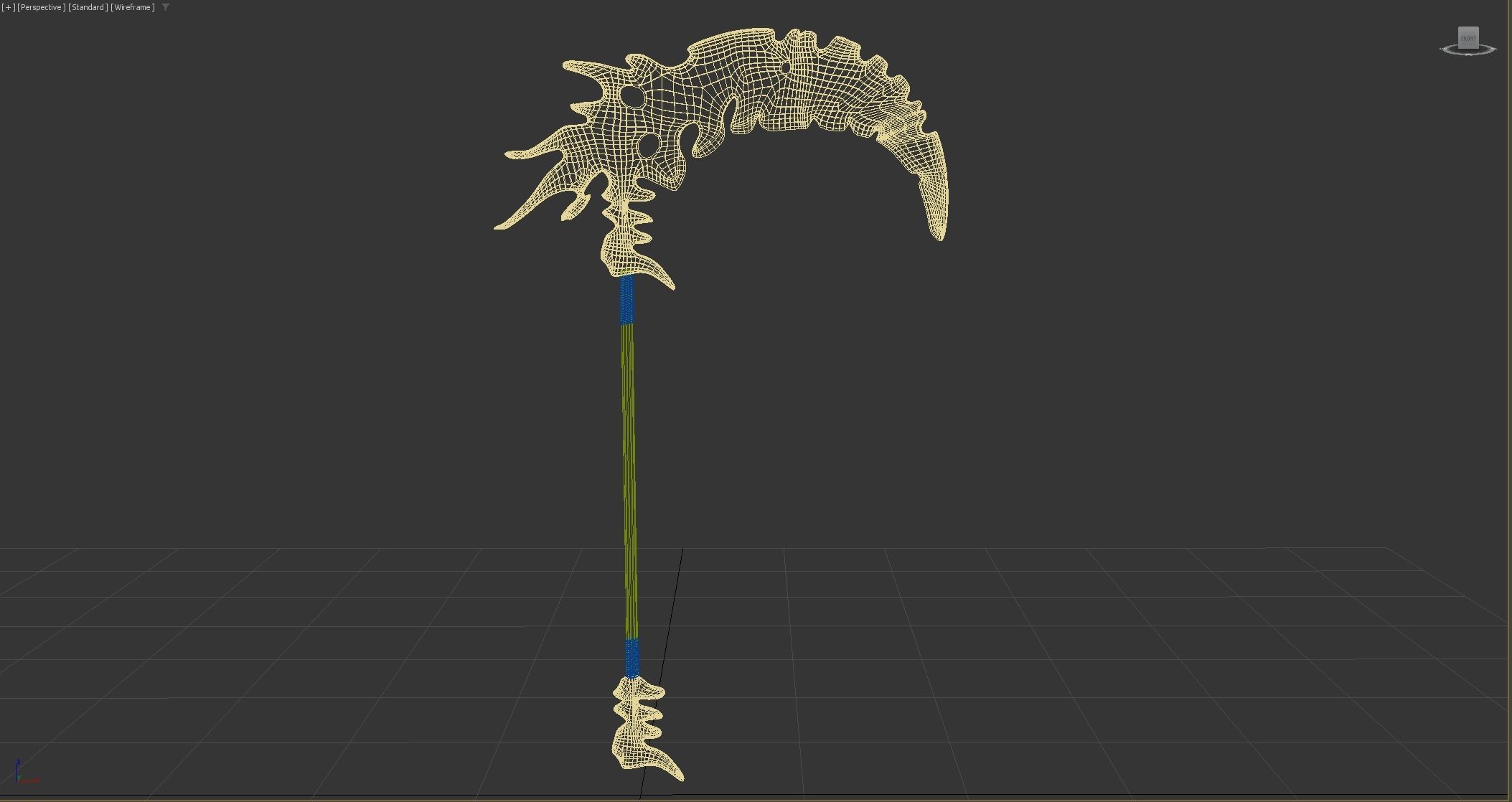 Scythe Low-poly 3D model_22