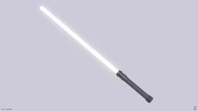 Scifi Saber Low-poly 3D model