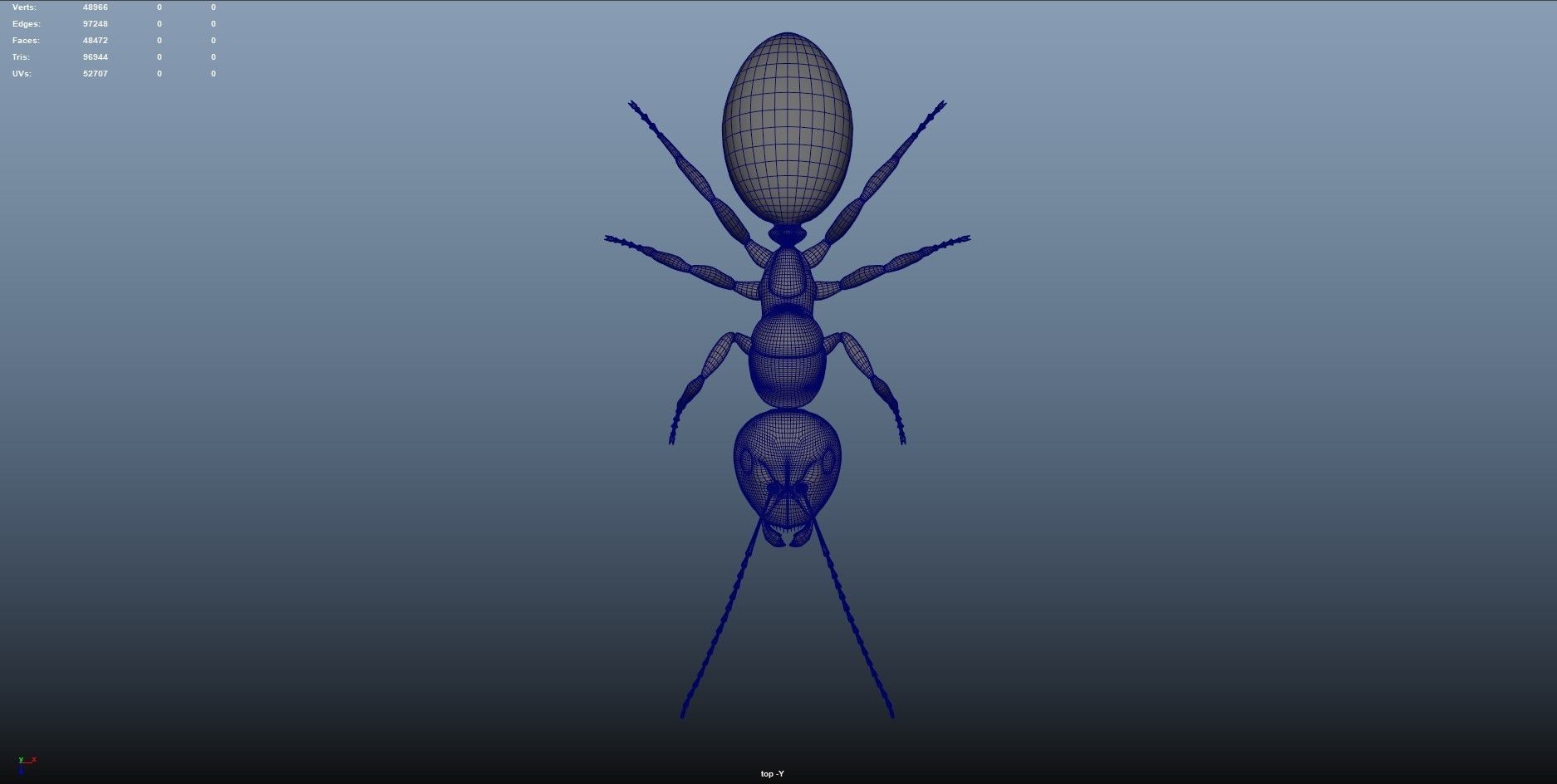 Realistic ant 3D Model Low-poly 3D model_14