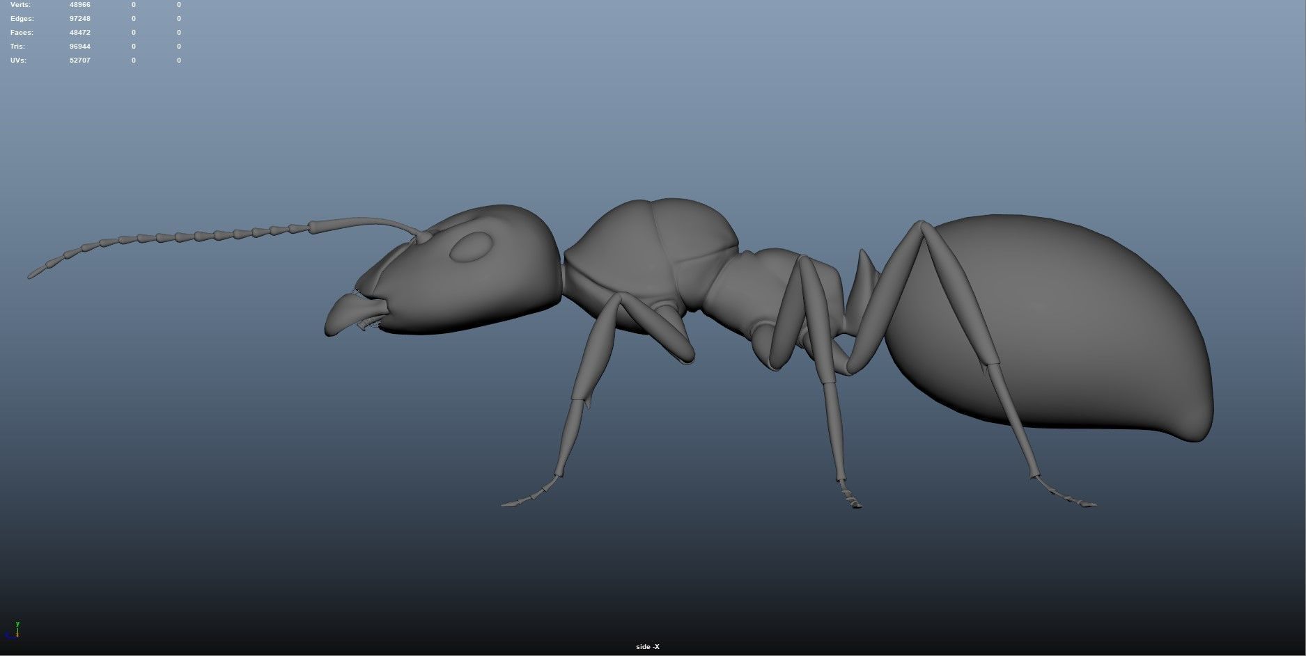 Realistic ant 3D Model Low-poly 3D model_11