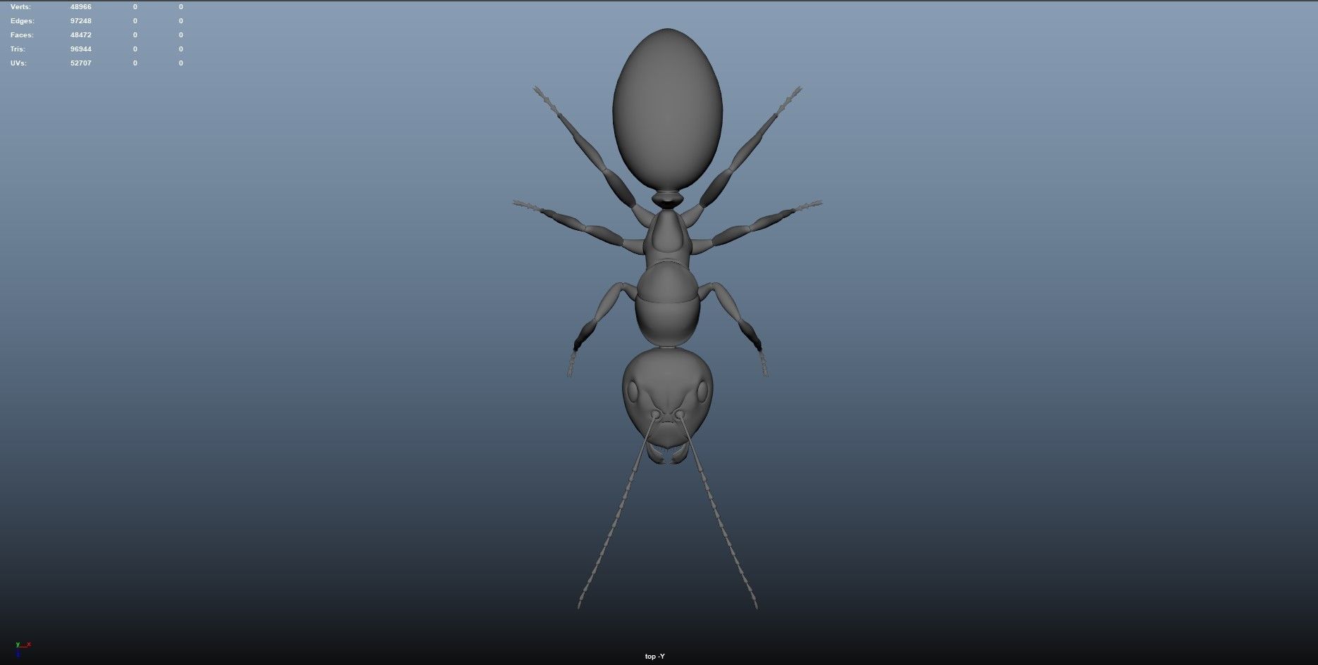 Realistic ant 3D Model Low-poly 3D model_13