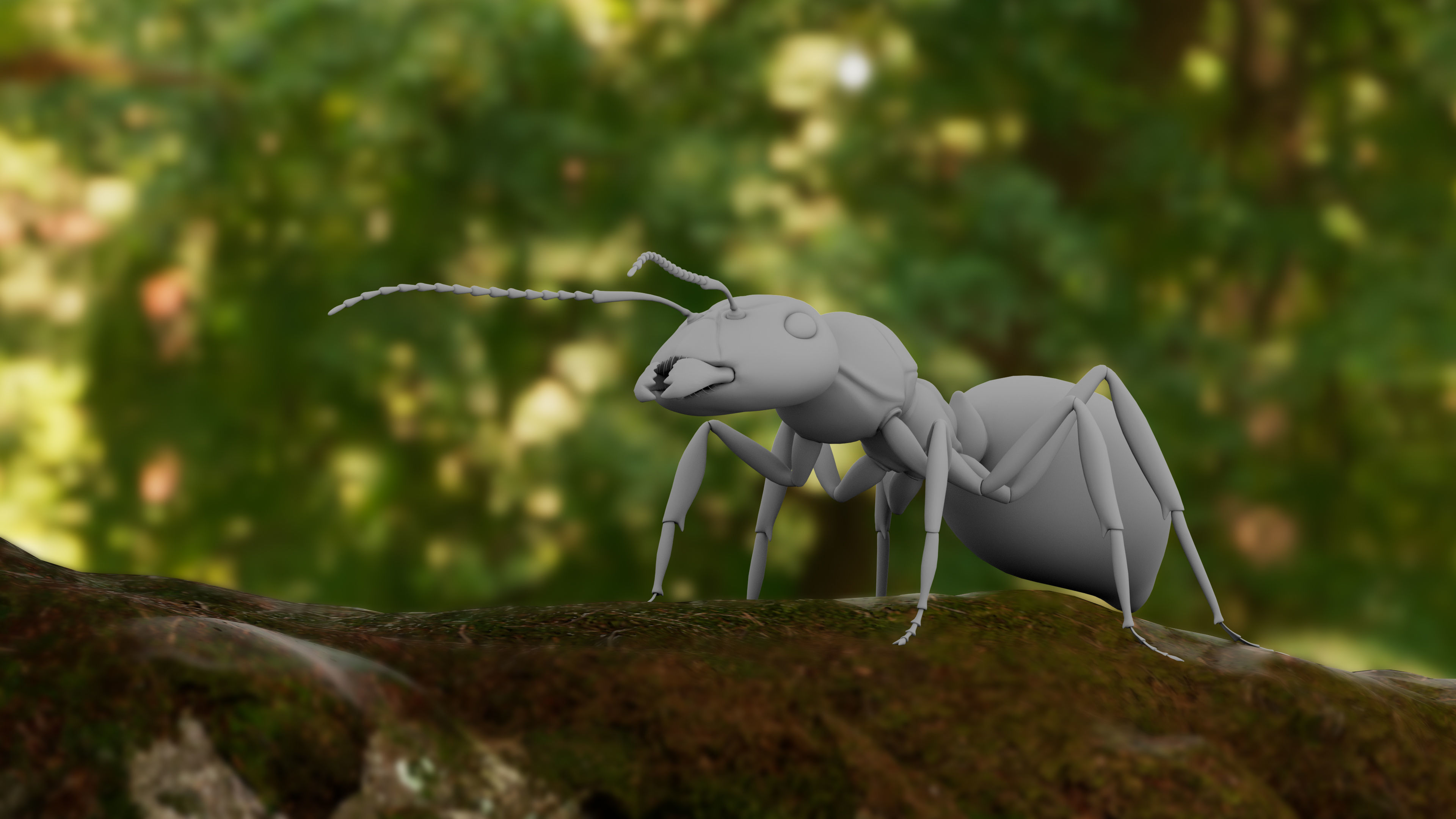 Realistic ant 3D Model Low-poly 3D model_4