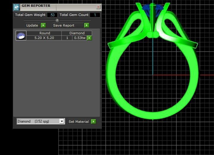 Solitaire Ring A13 3D print model_12