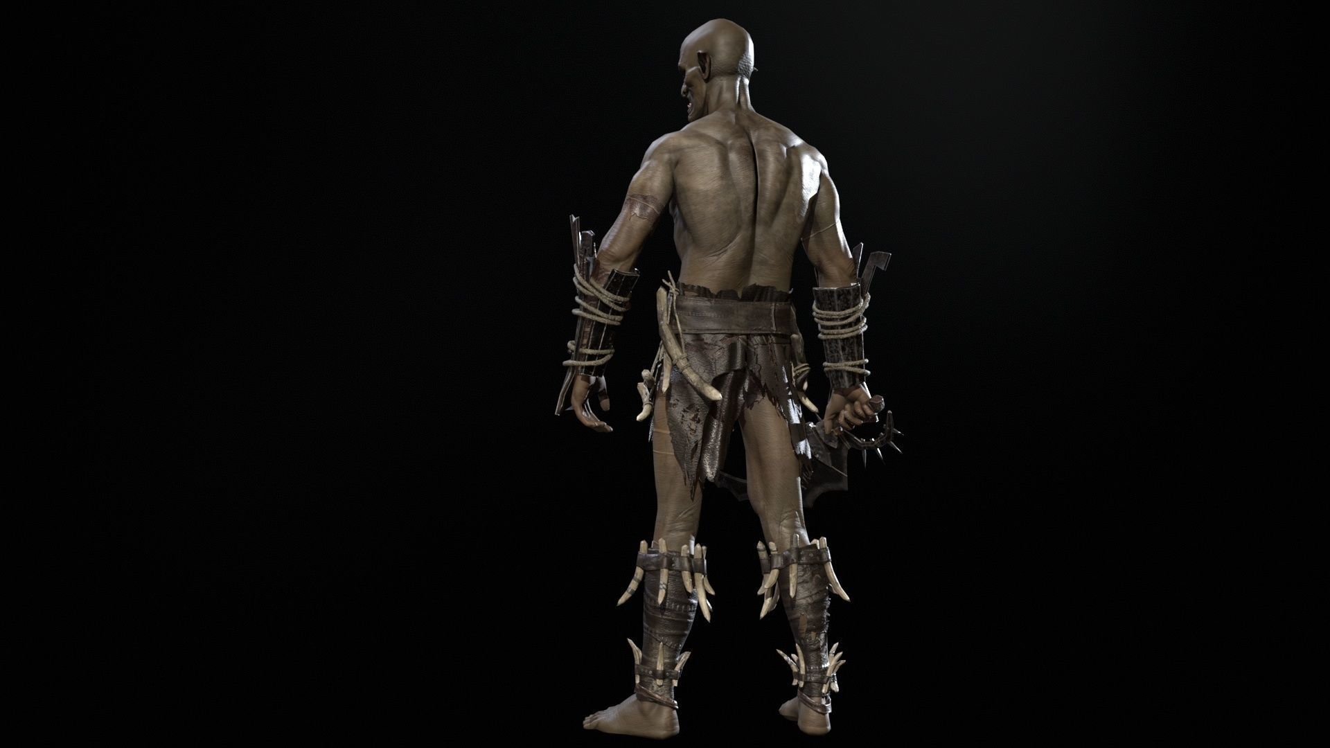SkinnyOrc Low-poly 3D model_20