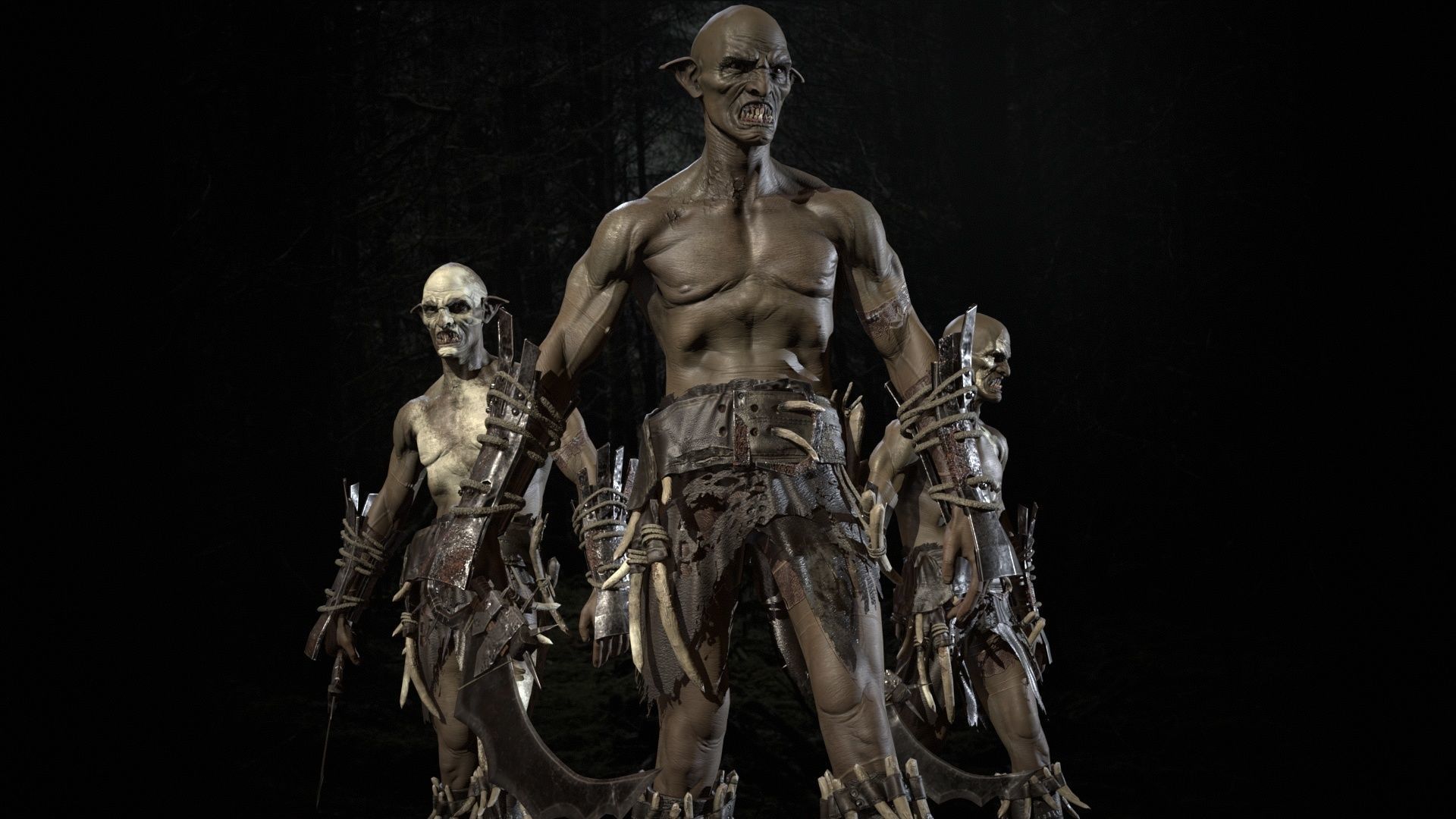 SkinnyOrc Low-poly 3D model_22