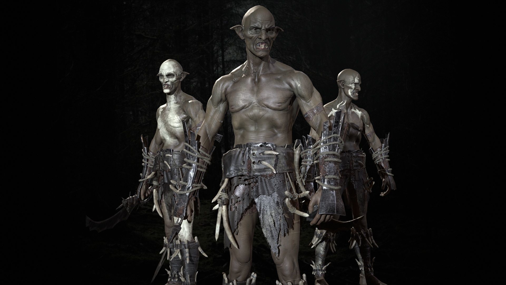 SkinnyOrc Low-poly 3D model_21