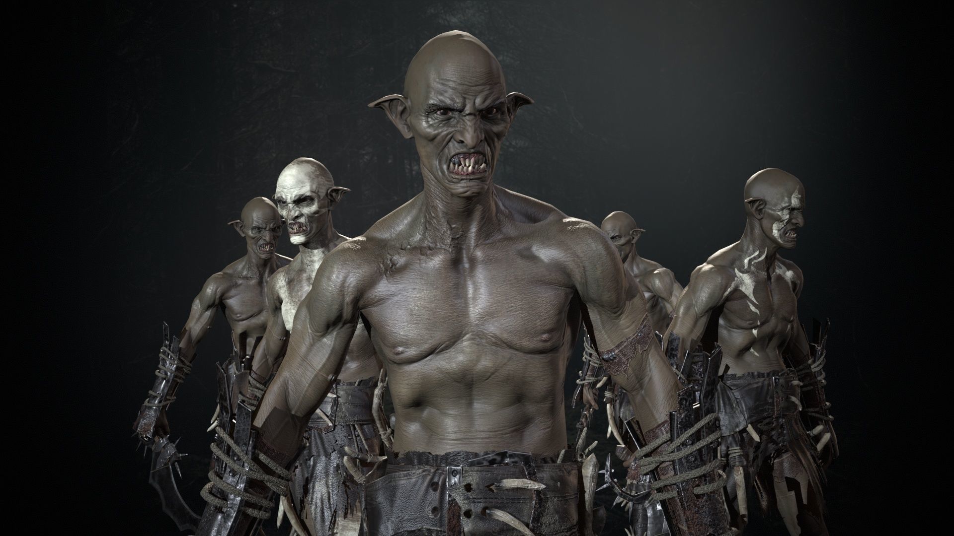 SkinnyOrc Low-poly 3D model_24