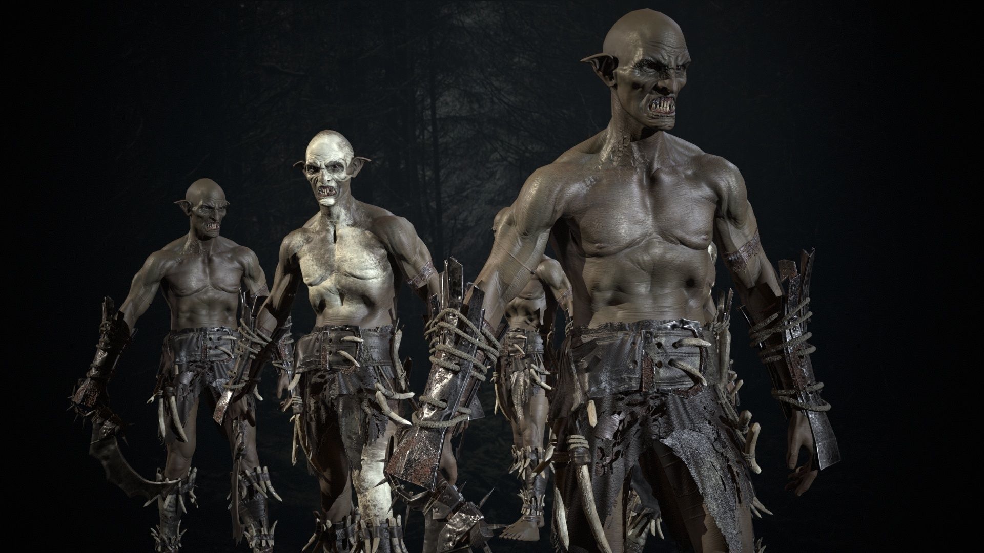 SkinnyOrc Low-poly 3D model_23