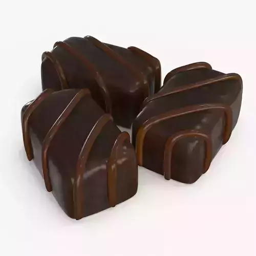 Chocolate Candy v2 Low-poly 3D model