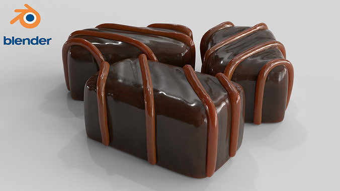 Chocolate Candy v2 Low-poly 3D model 4