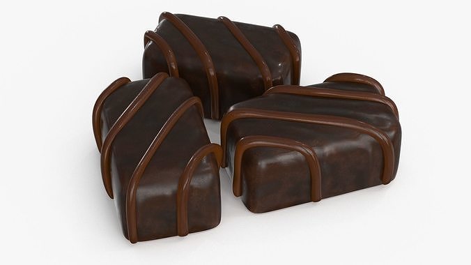 Chocolate Candy v2 Low-poly 3D model 2