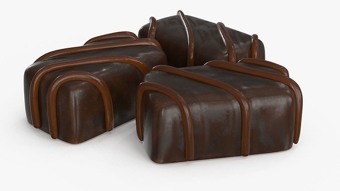 Chocolate Candy v2 Low-poly 3D model 7