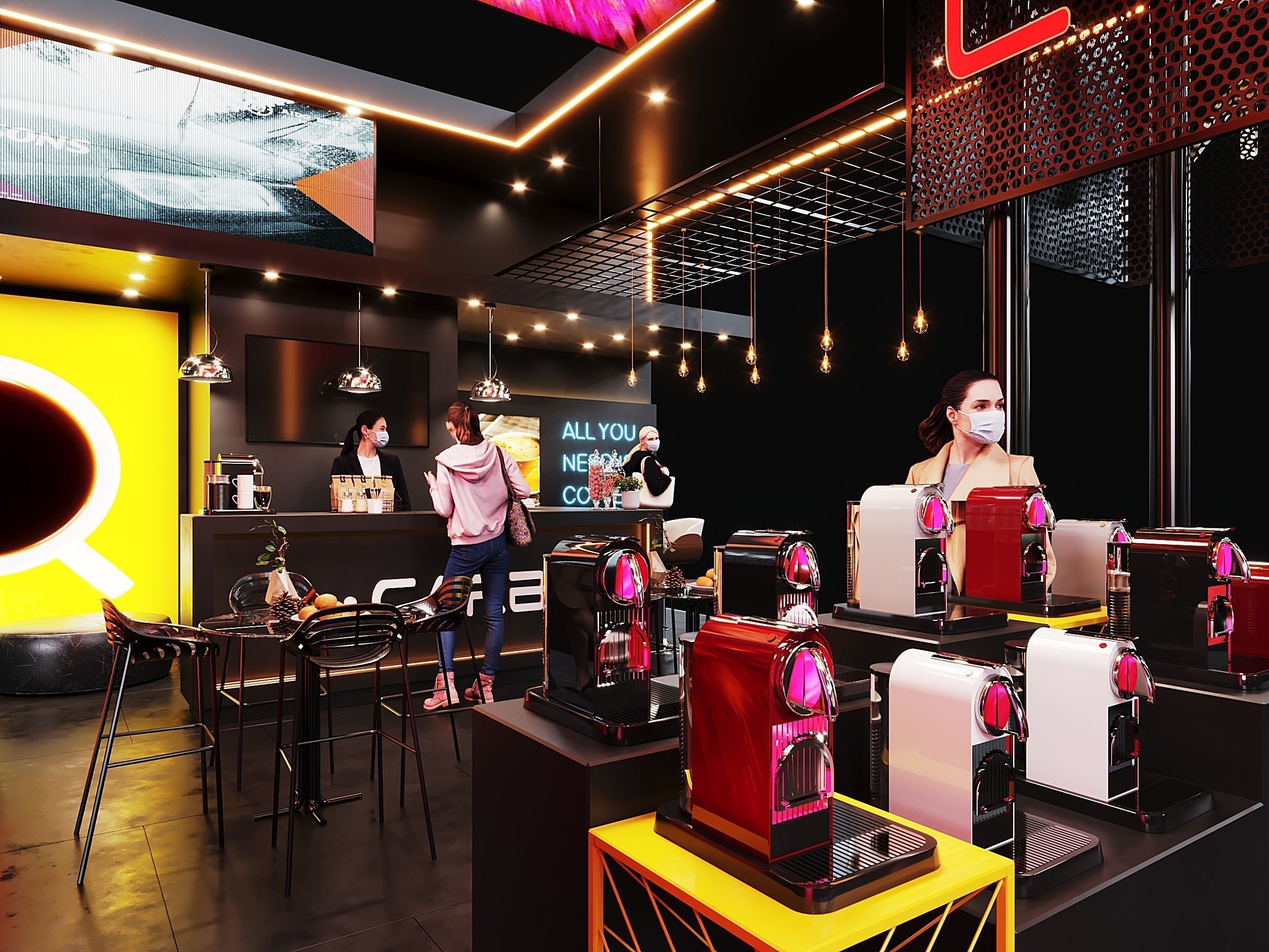 Exhibit design pavilion 3D model Low-poly 3D model_3