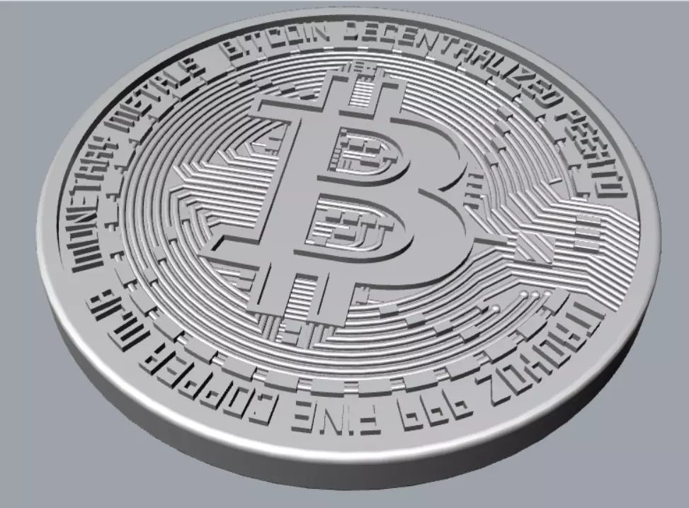 bitcoin 3D model
