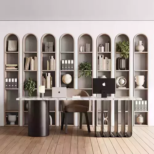 Workplace wooden Shelves Decorative