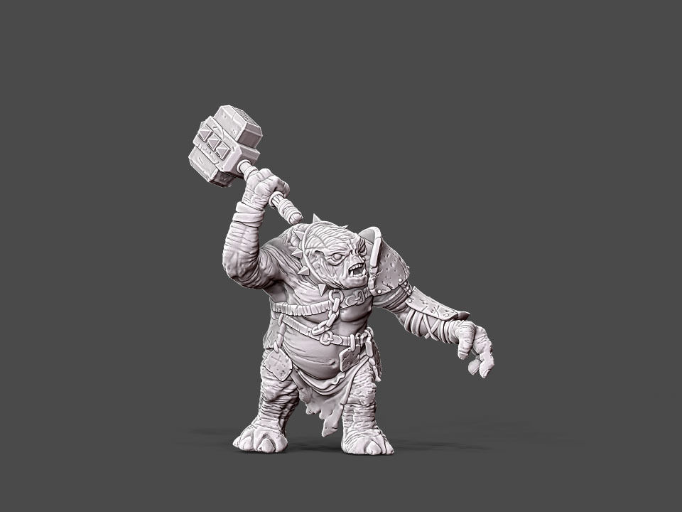 Troll - 54 mm 3D print model_11