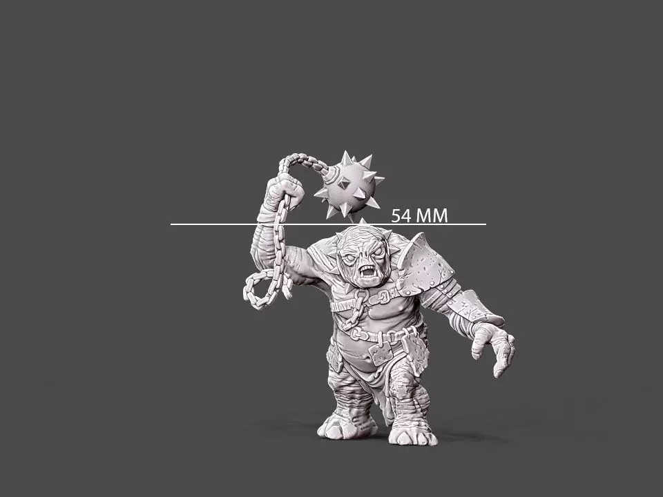 Troll - 54 mm 3D print model_0