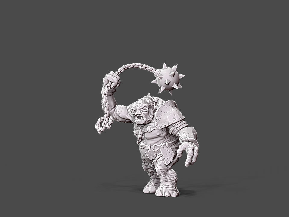 Troll - 54 mm 3D print model_9