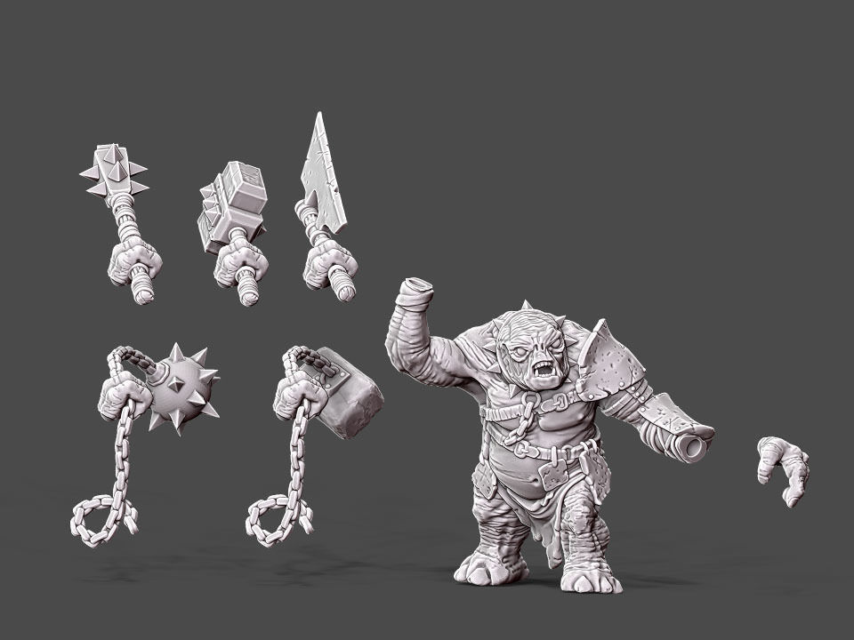 Troll - 54 mm 3D print model_13