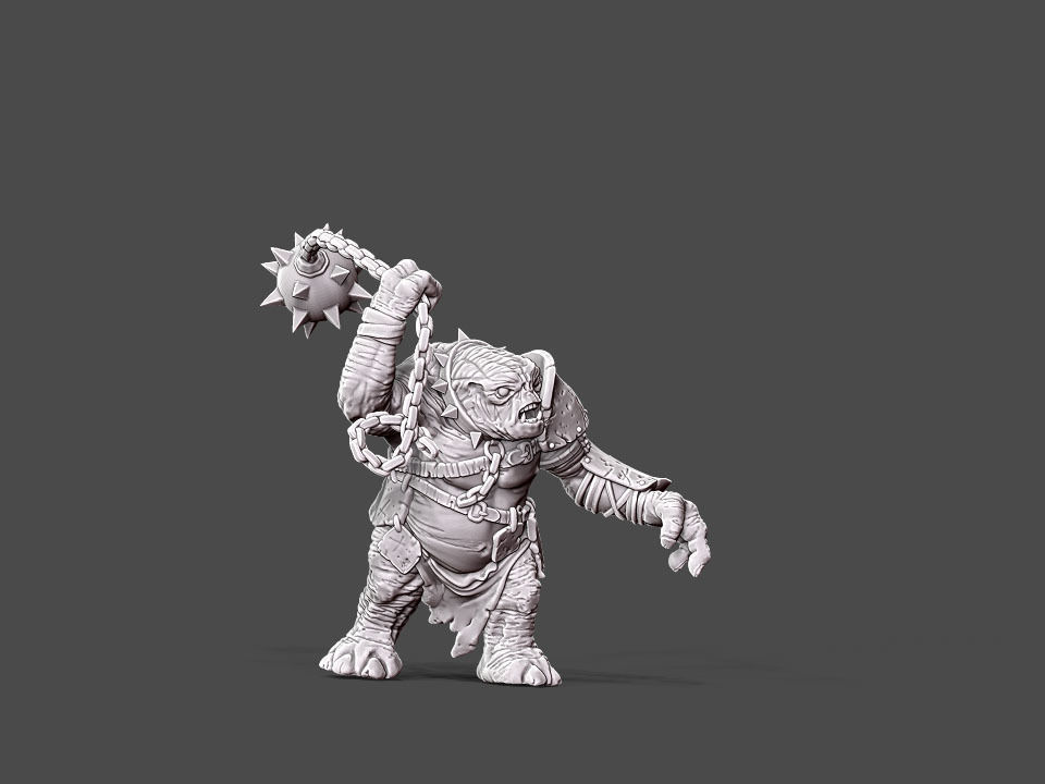 Troll - 54 mm 3D print model_7
