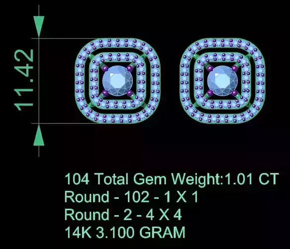 earring hello 3dm jpg