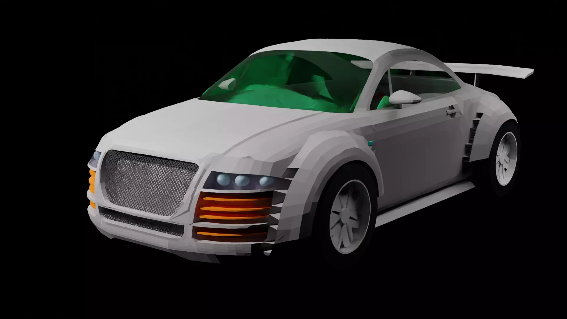Audi TT Hyperpunk bodykit FREE Free low-poly 3D model