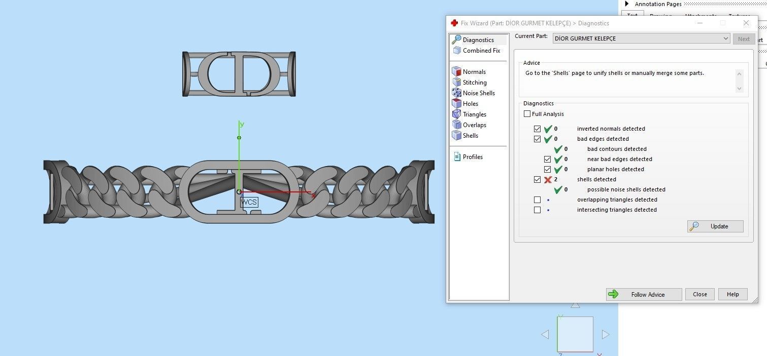 10 MM CUBAN LINK CHAIN FOR BRACELET 3D print model_8