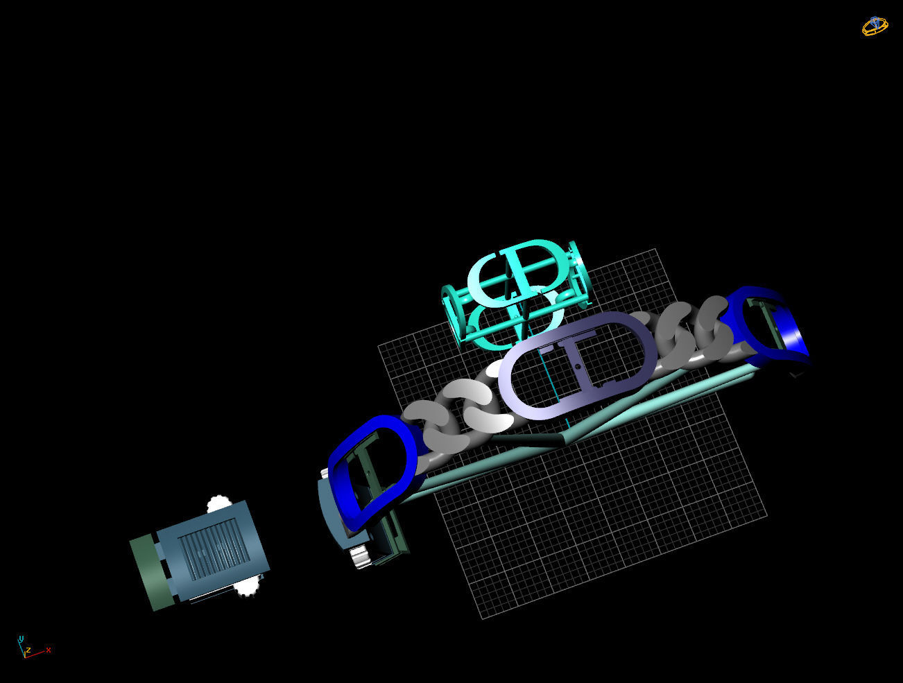 10 MM CUBAN LINK CHAIN FOR BRACELET 3D print model_5