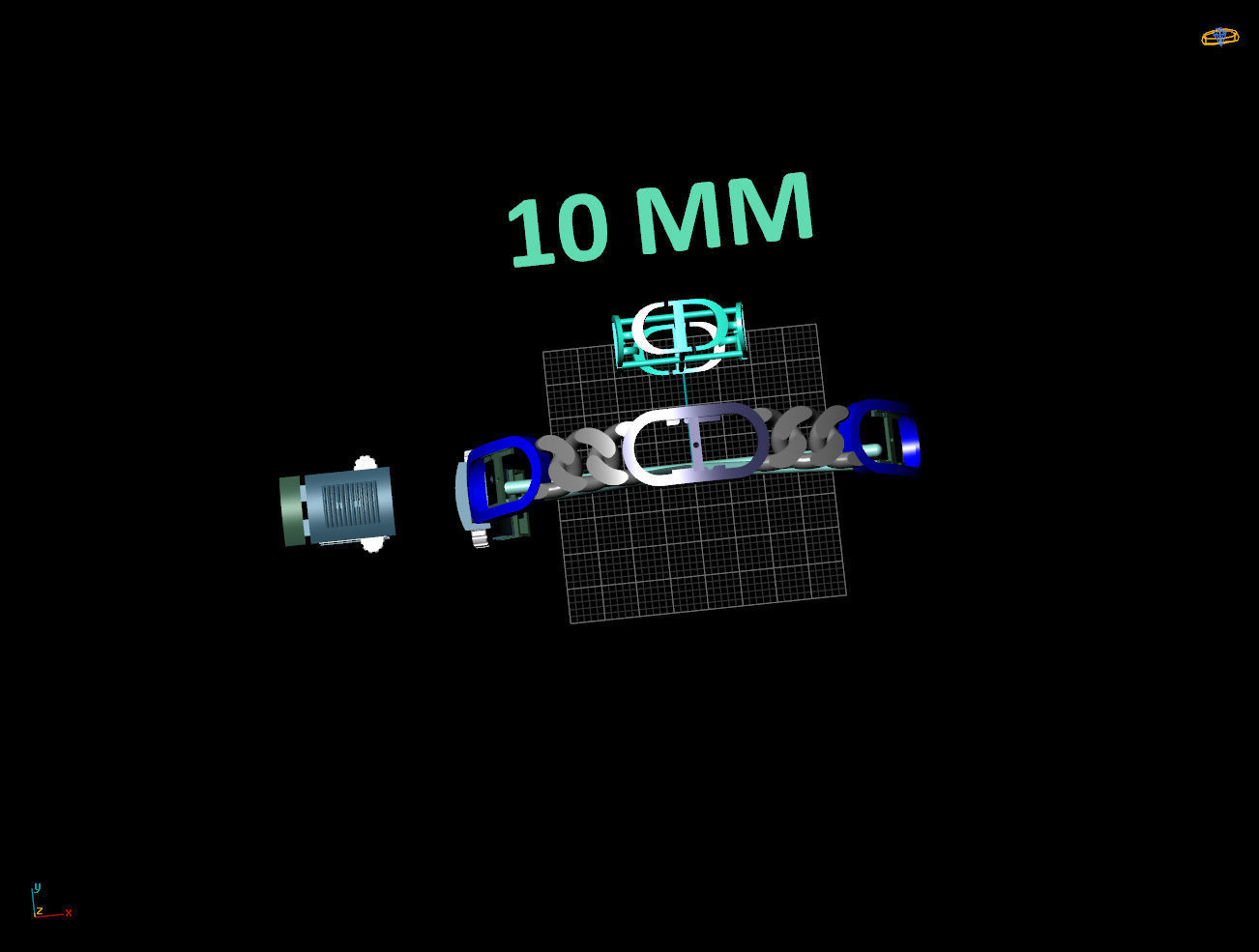 10 MM CUBAN LINK CHAIN FOR BRACELET 3D print model_7