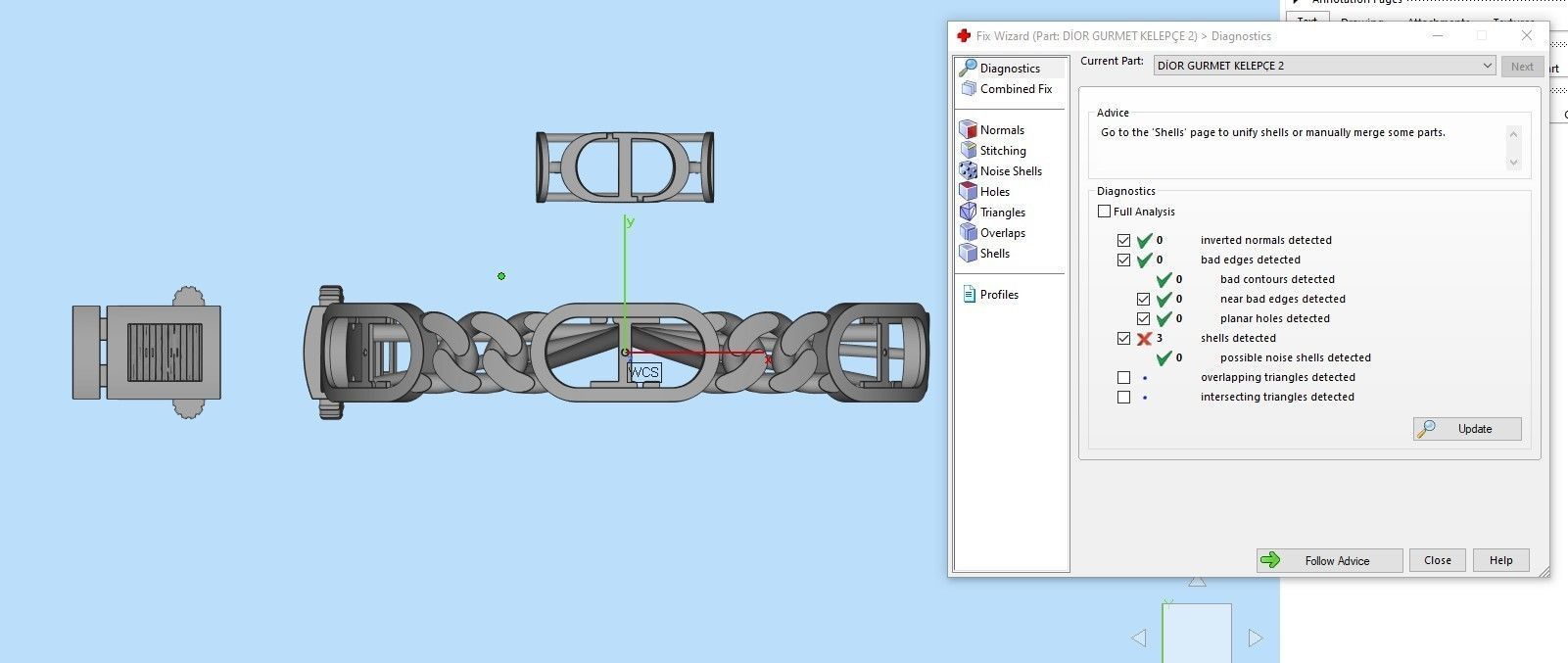 10 MM CUBAN LINK CHAIN FOR BRACELET 3D print model_2