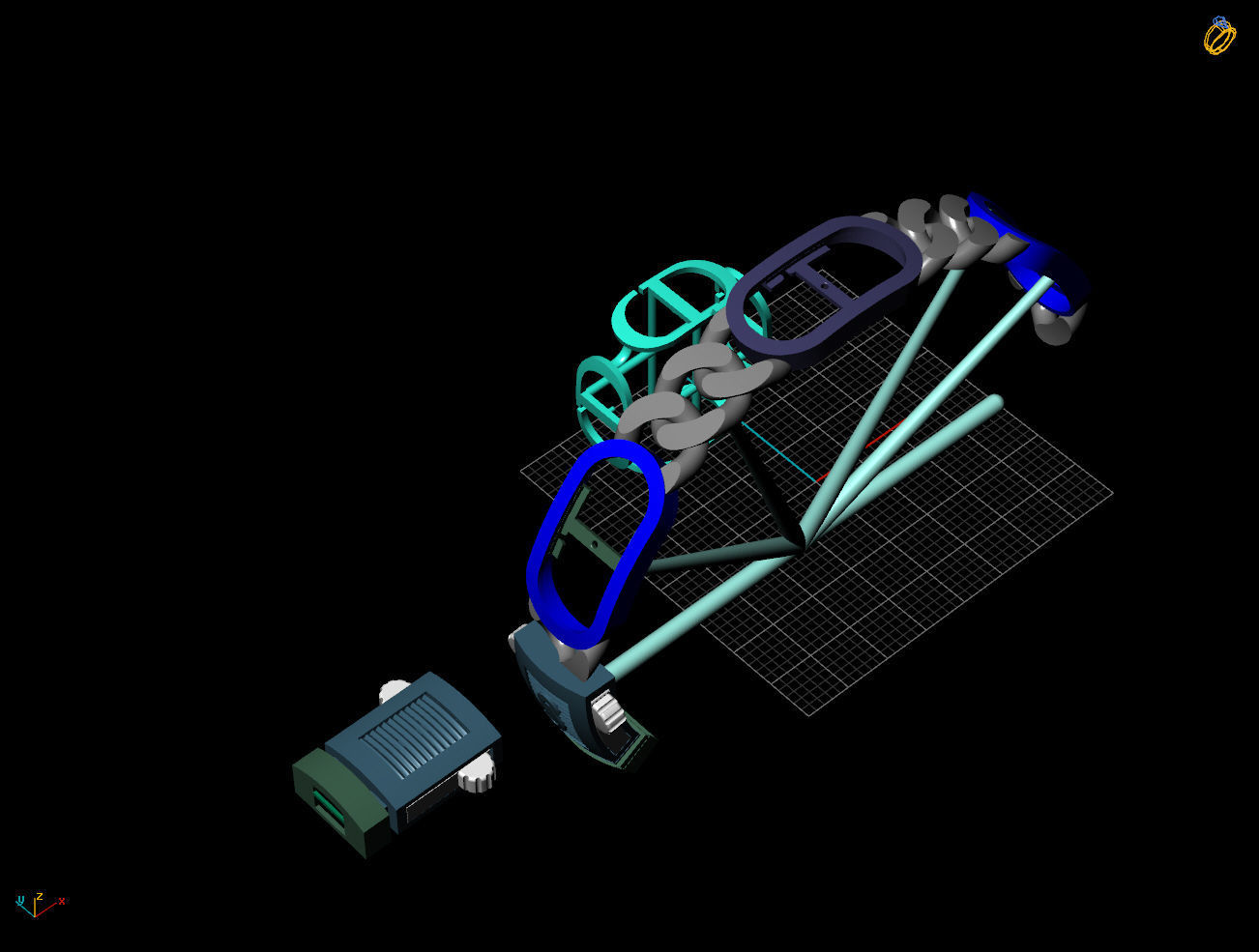 10 MM CUBAN LINK CHAIN FOR BRACELET 3D print model_4