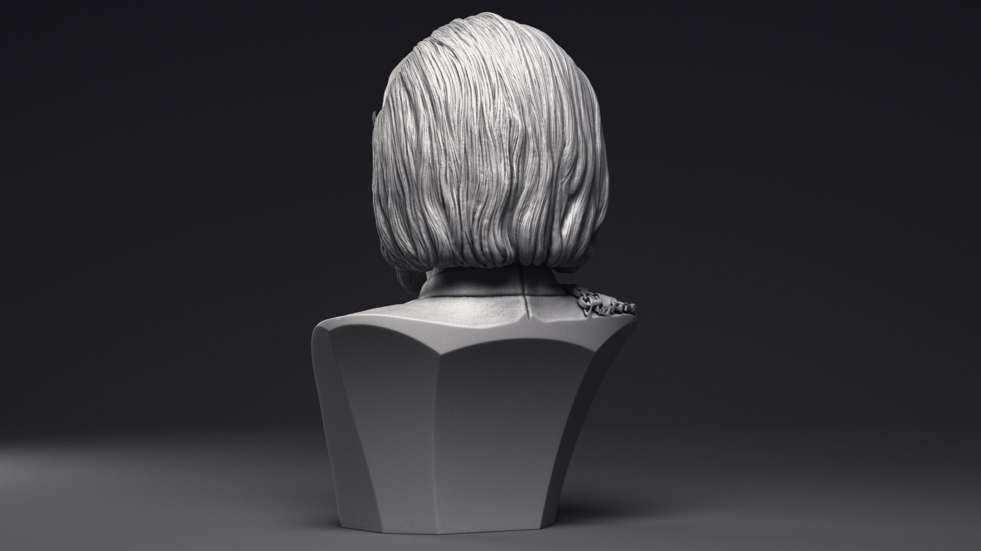 Michael Dorn as Worf Bust Printable 3D Model 3D print model_20