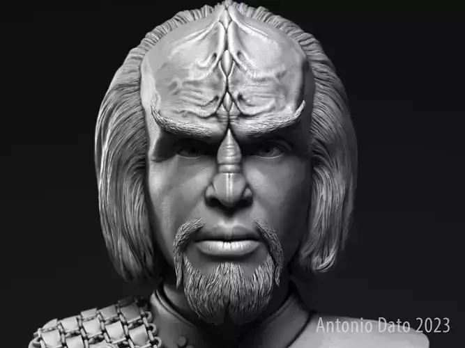 Michael Dorn as Worf Bust Printable 3D Model 3D print model