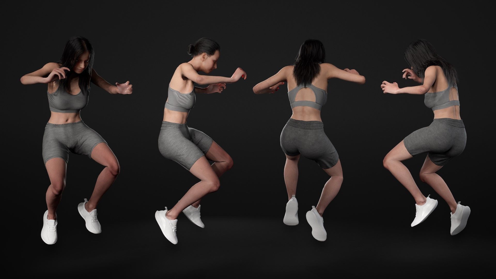 Mens and Womens Sport outfits 3D Model Collection_71