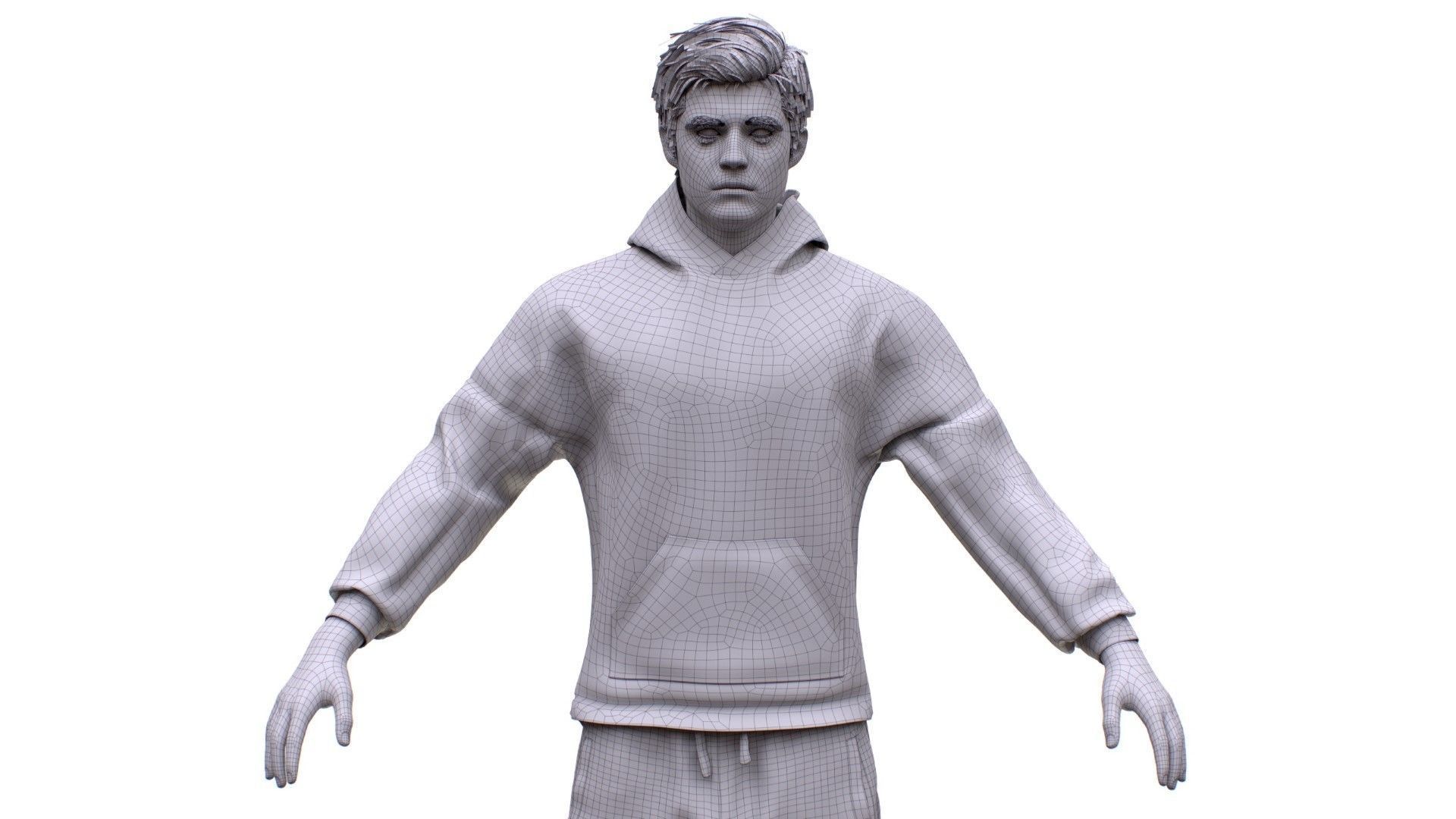 Mens and Womens Sport outfits 3D Model Collection_50