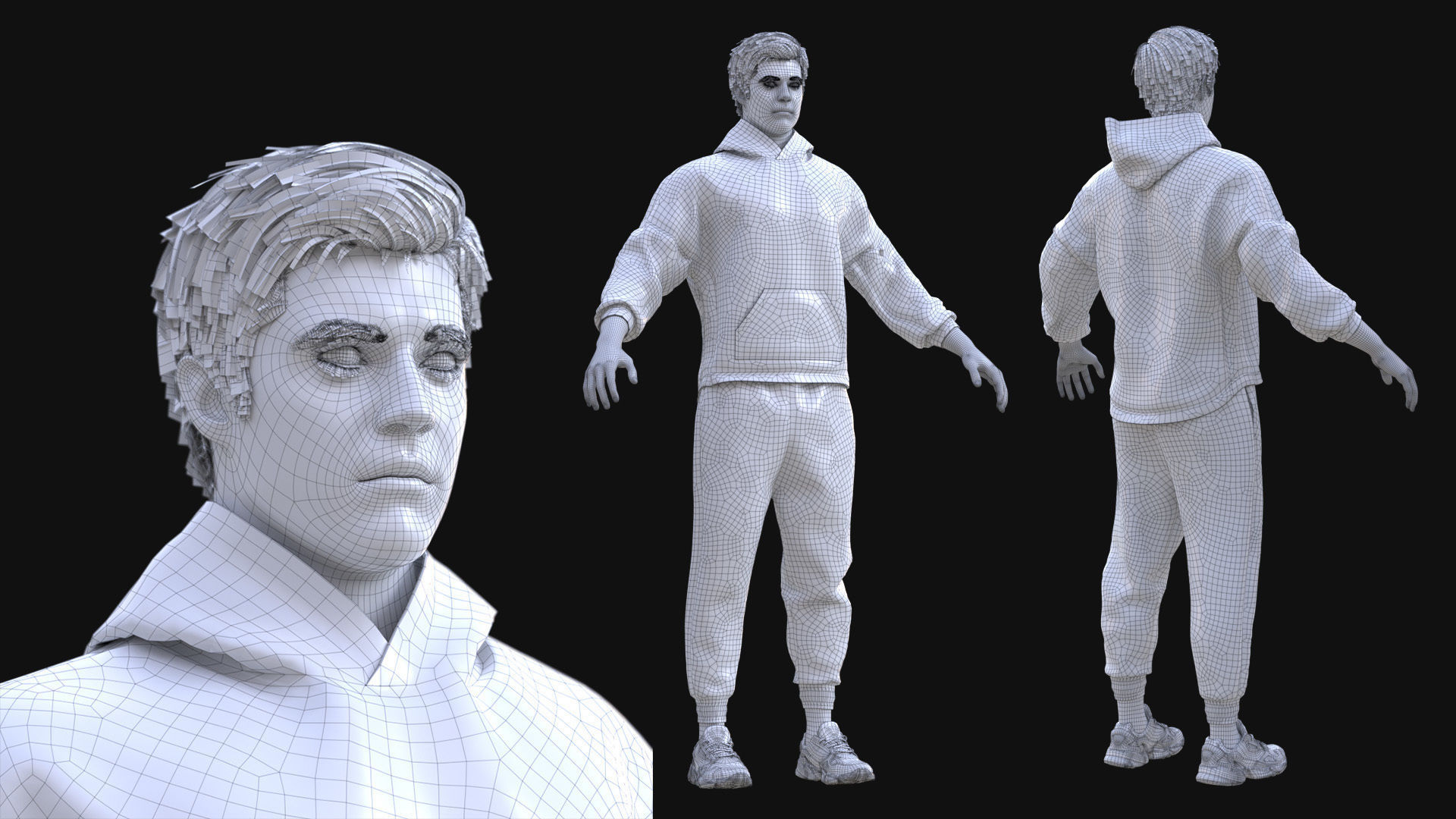 Mens and Womens Sport outfits 3D Model Collection_47