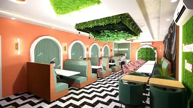 RESTAURANT INTERIOR 3D DESIGN