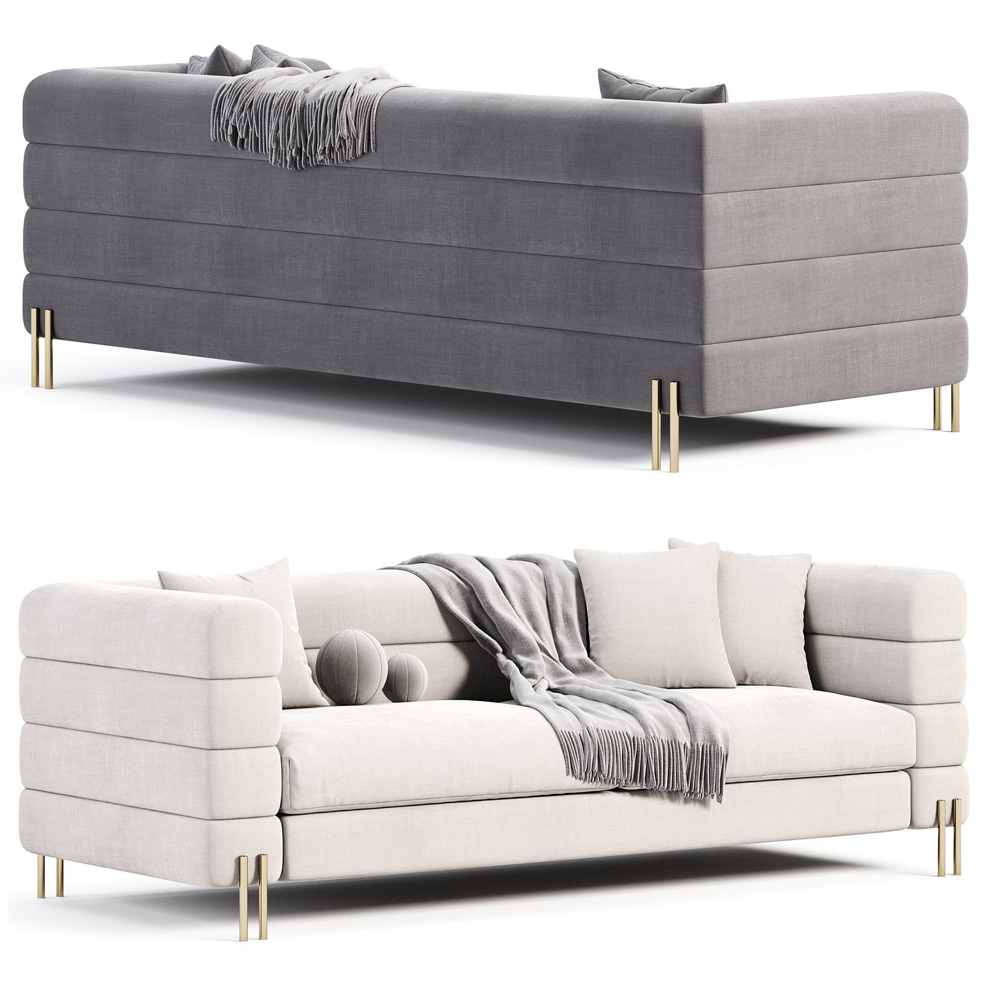 York Sofa 3D model_1