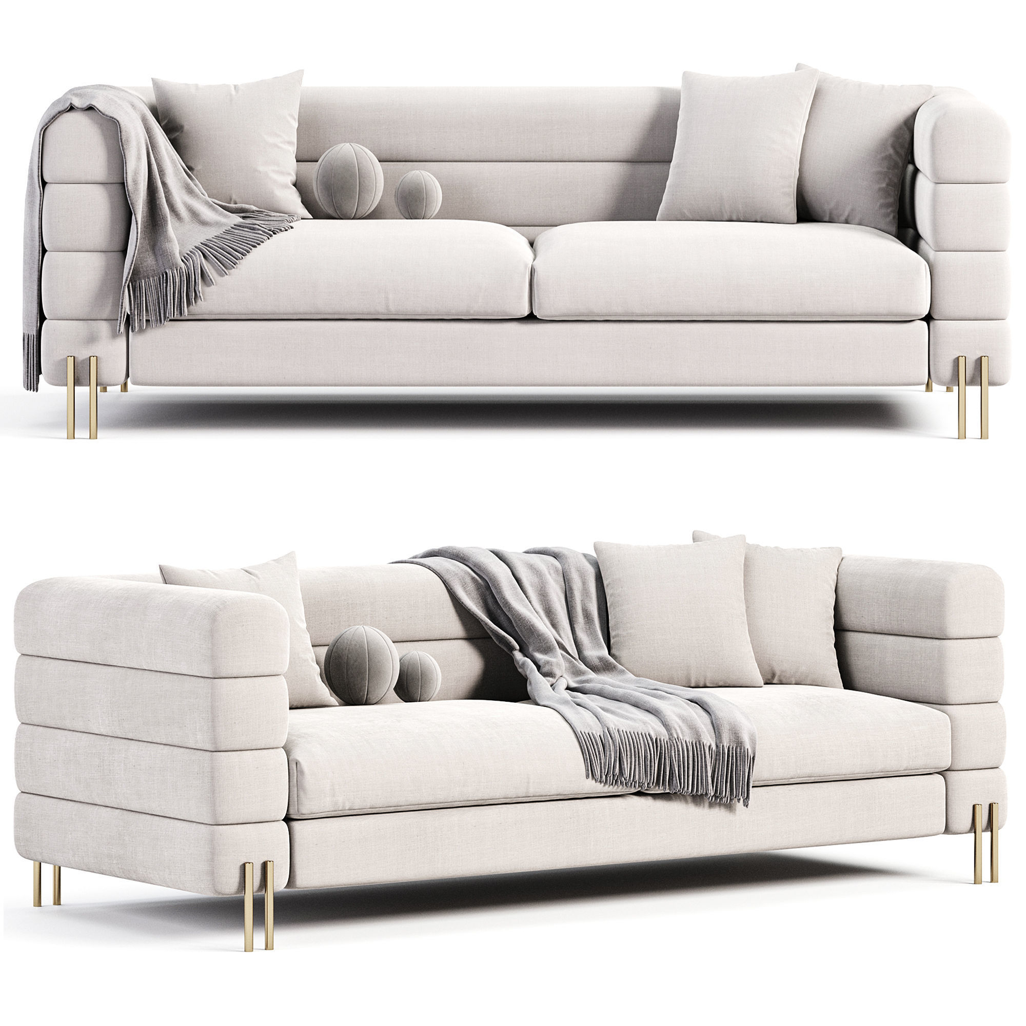 York Sofa 3D model_2