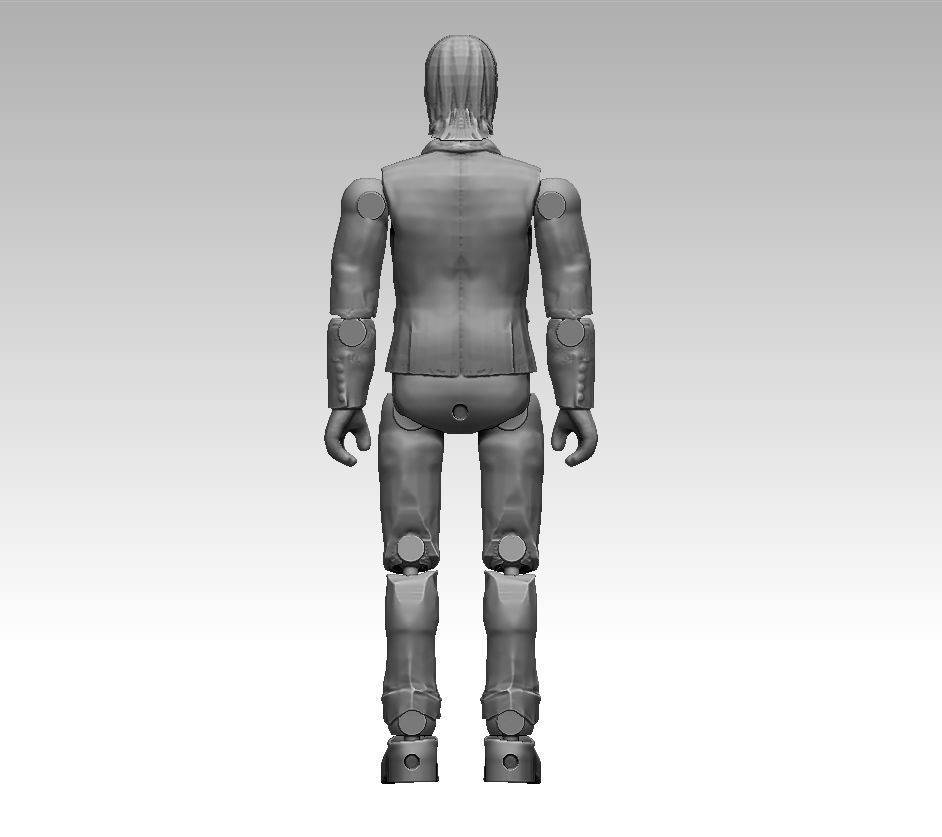 John Wick ARTICULATED ACTION FIGURE 100mm 3D print model_1