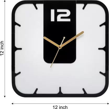 3D print large decorative square new wall clock 3D print model_2