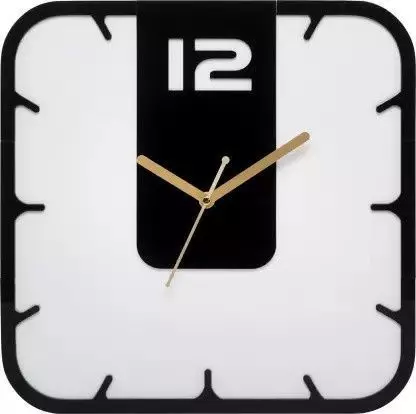 3D print large decorative square new wall clock 3D print model_0