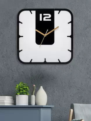 3D print large decorative square new wall clock 3D print model_1