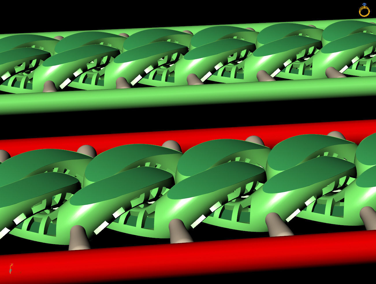 8 MM 44 CM CUBAN LINK CHAIN FOR BRACELET OR NECKLACE 3D print model_7