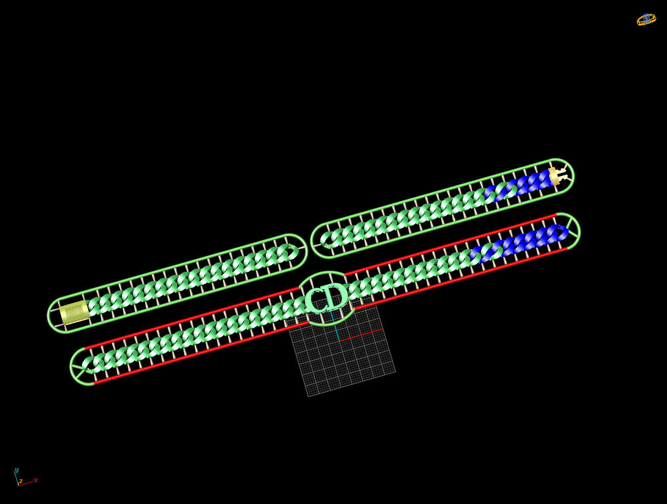 8 MM 44 CM CUBAN LINK CHAIN FOR BRACELET OR NECKLACE 3D print model_3