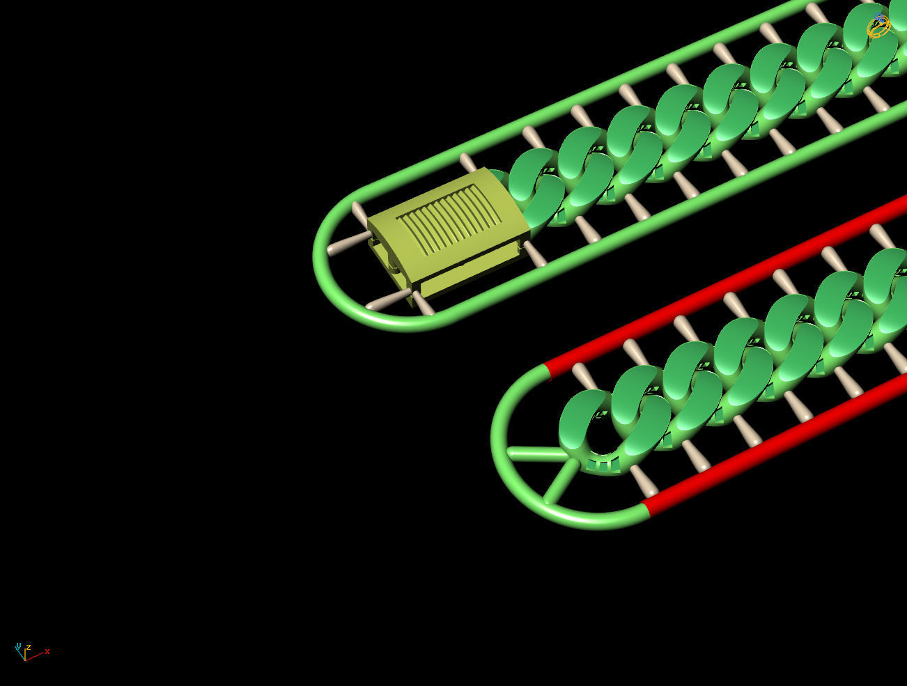 8 MM 44 CM CUBAN LINK CHAIN FOR BRACELET OR NECKLACE 3D print model_2