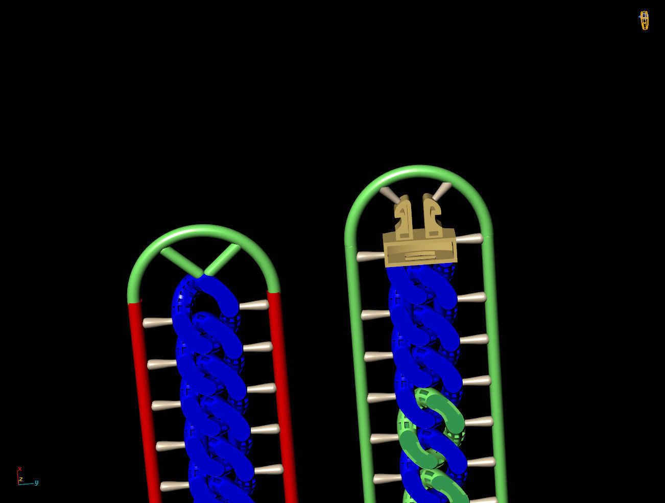 8 MM 44 CM CUBAN LINK CHAIN FOR BRACELET OR NECKLACE 3D print model_9