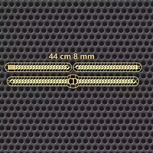 8 MM 44 CM  CUBAN LINK CHAIN FOR BRACELET OR NECKLACE