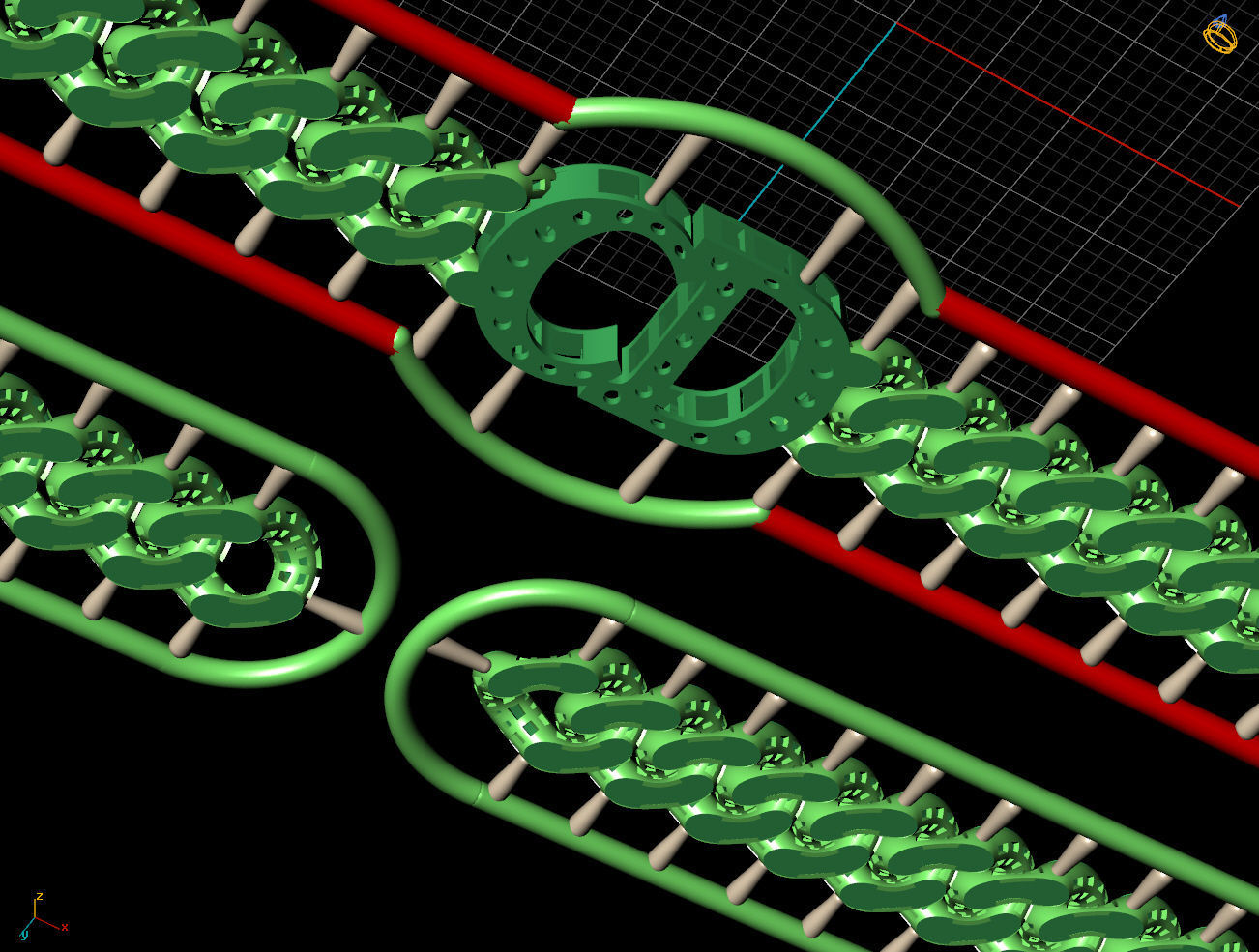 8 MM 44 CM CUBAN LINK CHAIN FOR BRACELET OR NECKLACE 3D print model_6