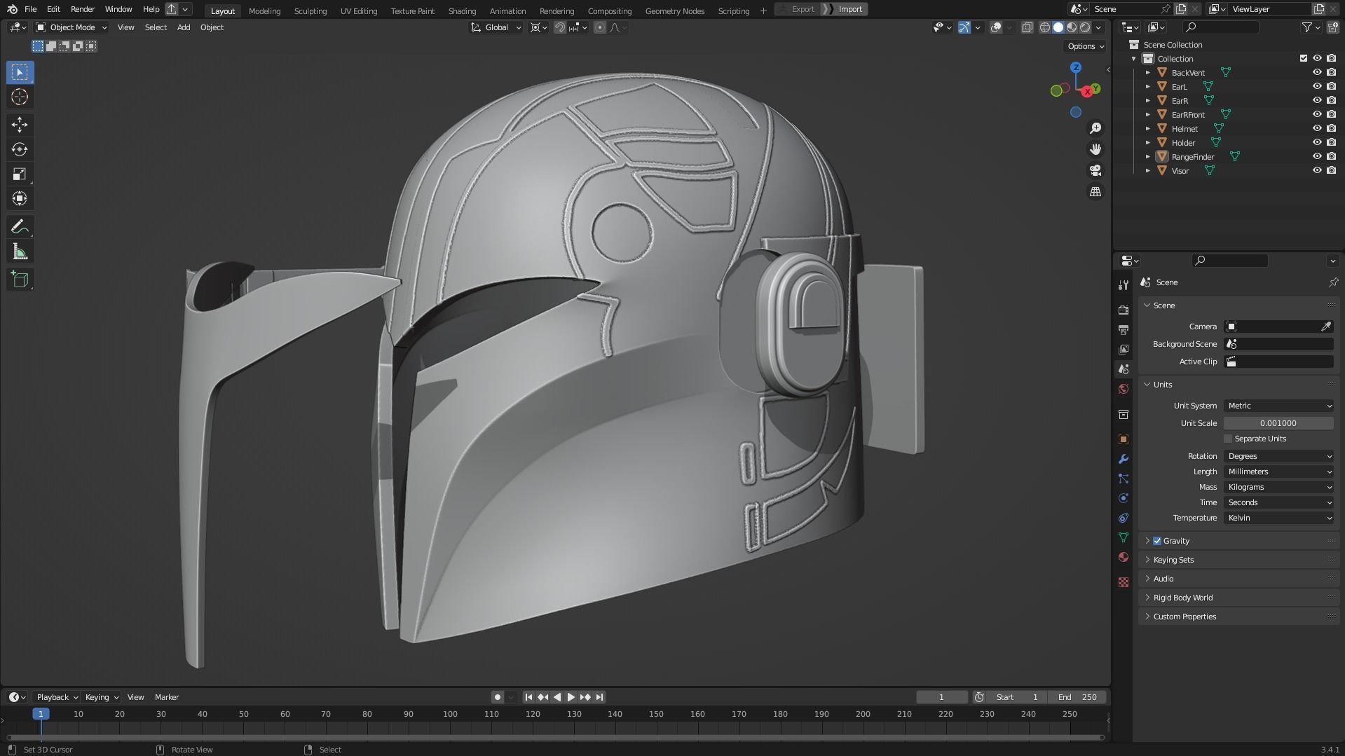 Sabine Wren Helmet for Cosplay 3D print model_10